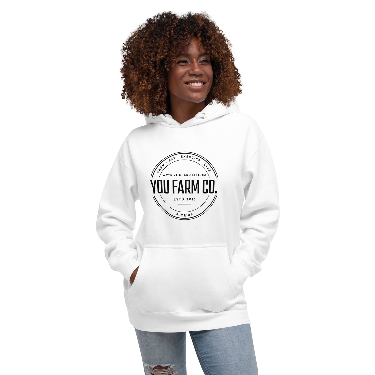 White Unisex Hoodie